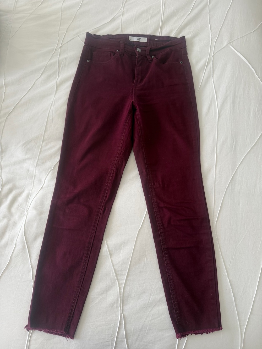 Dynamite Burgundy High-Rise Slim Jeans